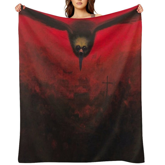 Zdzisław Beksiński Paintings Zdzisław Beksiński Artwork Eco-conscious Throw Blanket