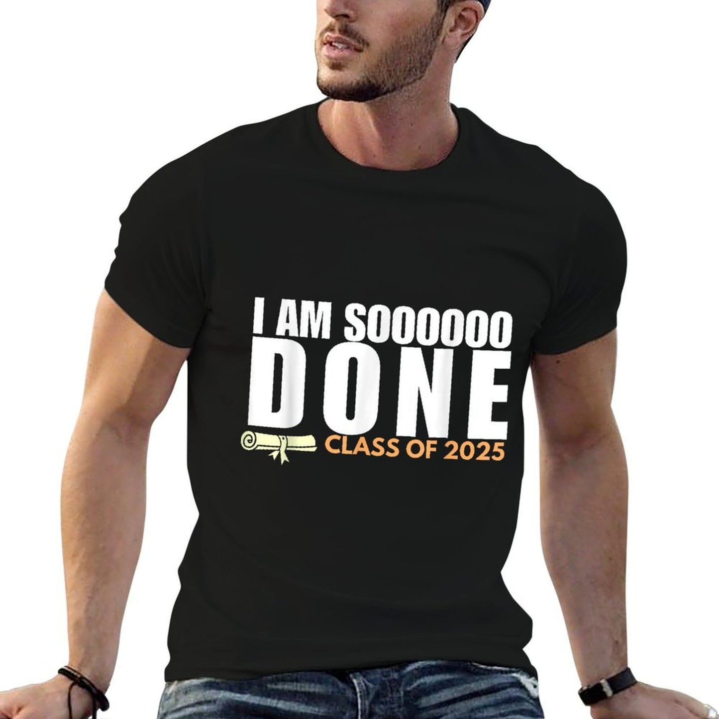 I&#39;m So Done Class of 2025 Senior Graduation Grad Party  Vintage-inspired T-Shirt