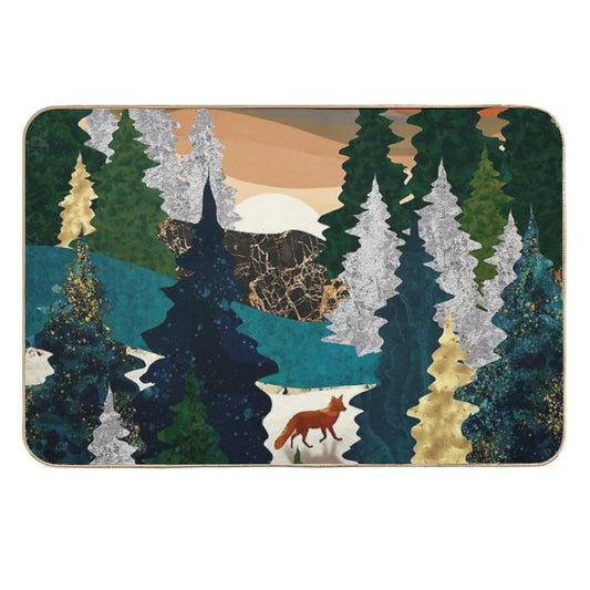 Amber Fox  Repositionable Bath Mat