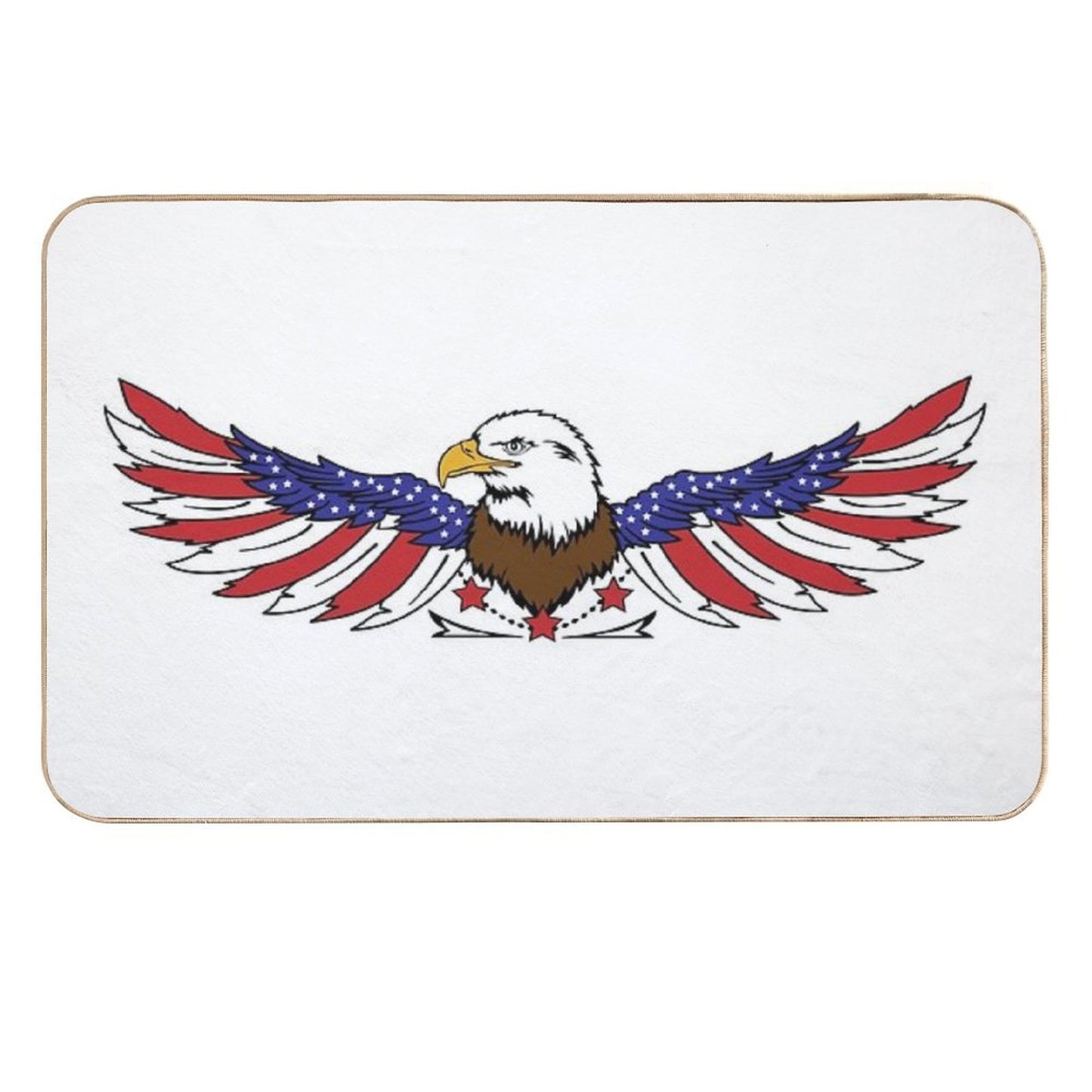 American Eagle, Bald Eagle, American Logo, Transparent Background  Absorbent Bath Mat