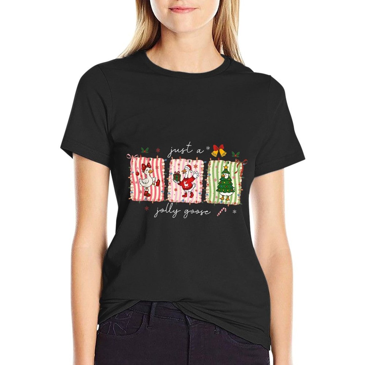 Silly Goose Funny Christmas  High-quality Stitching T-Shirt