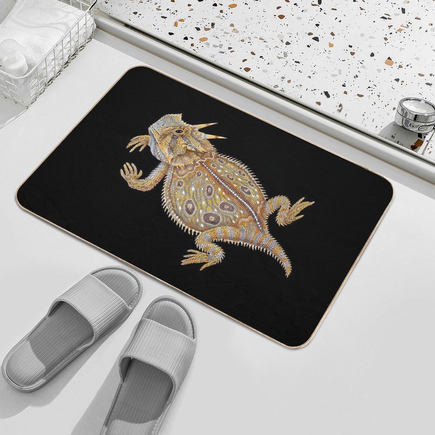 Horned Lizard  High-Traffic Bath Mat