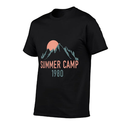 Vintage Summer Camp 1980  Oversized Silhouette T-Shirt