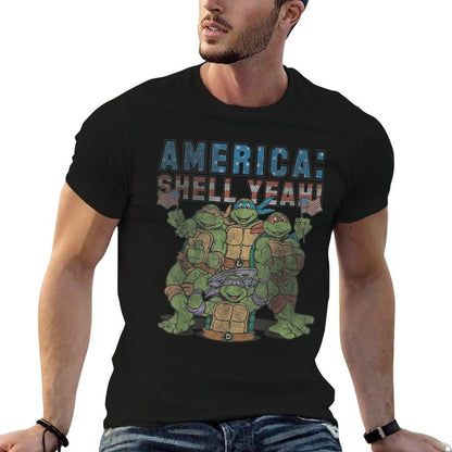 Teenage Mutant Ninja Turtles America Shell Yeah!  Vintage-inspired T-Shirt