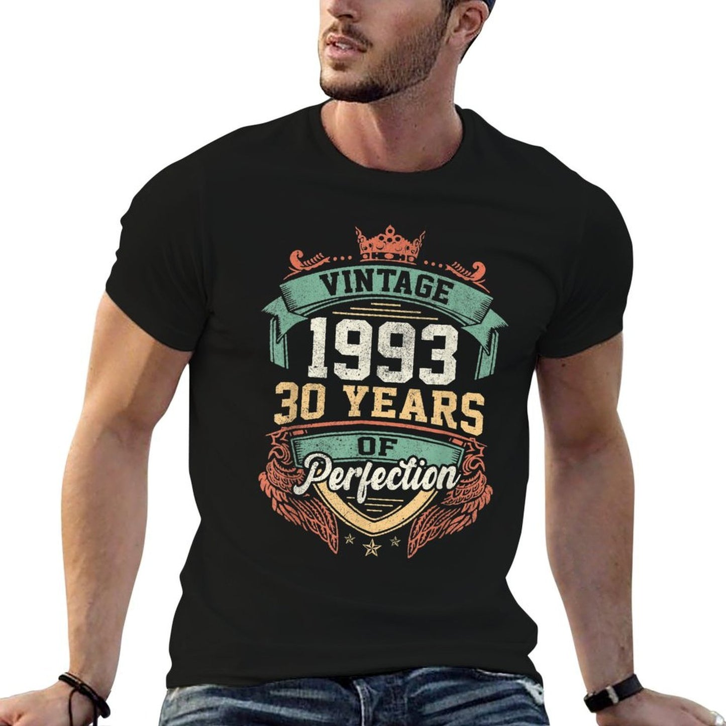 Vintage 1993 Retro 30 Years Of Perfection 30th Birthday  Breathable T-Shirt