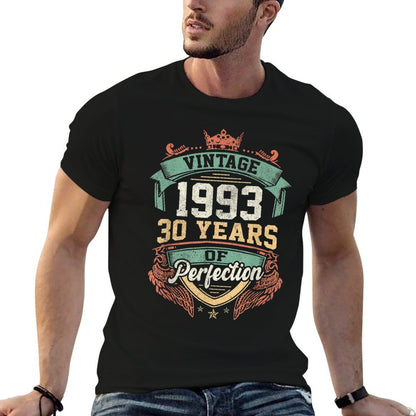 Vintage 1993 Retro 30 Years Of Perfection 30th Birthday  Breathable T-Shirt