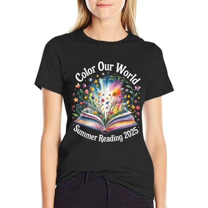 Color Our World Summer Reading 2025  Versatile T-Shirt