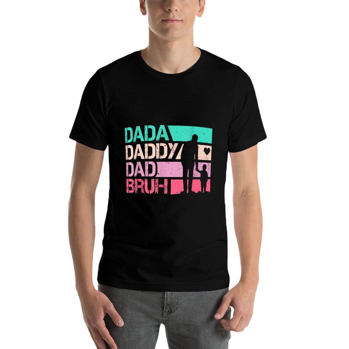 Dada Daddy Dad Bruh Funny Retro Vintage Fathers Day  Versatile T-Shirt