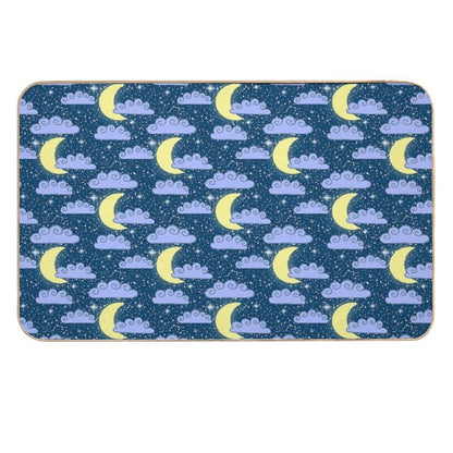 Dreamy Night Sky Pattern  Fade-Resistant Bath Mat
