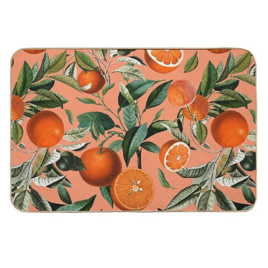 Vintage Fruit Pattern XII  Long-Lasting Bath Mat