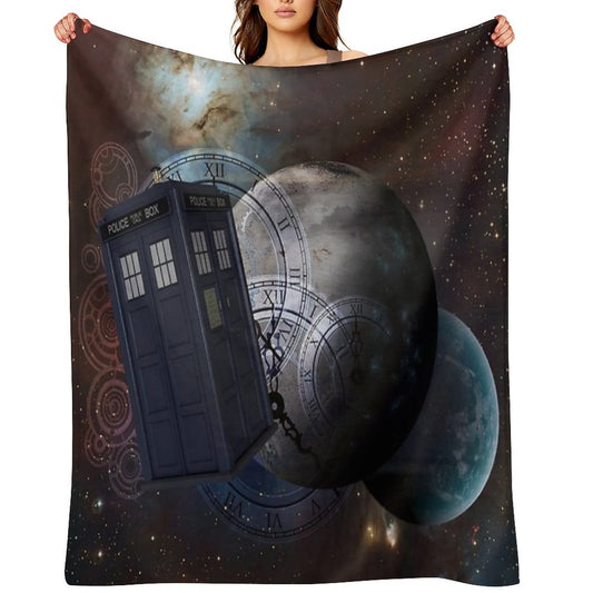 Time Flight 2 Premium Throw Blanket