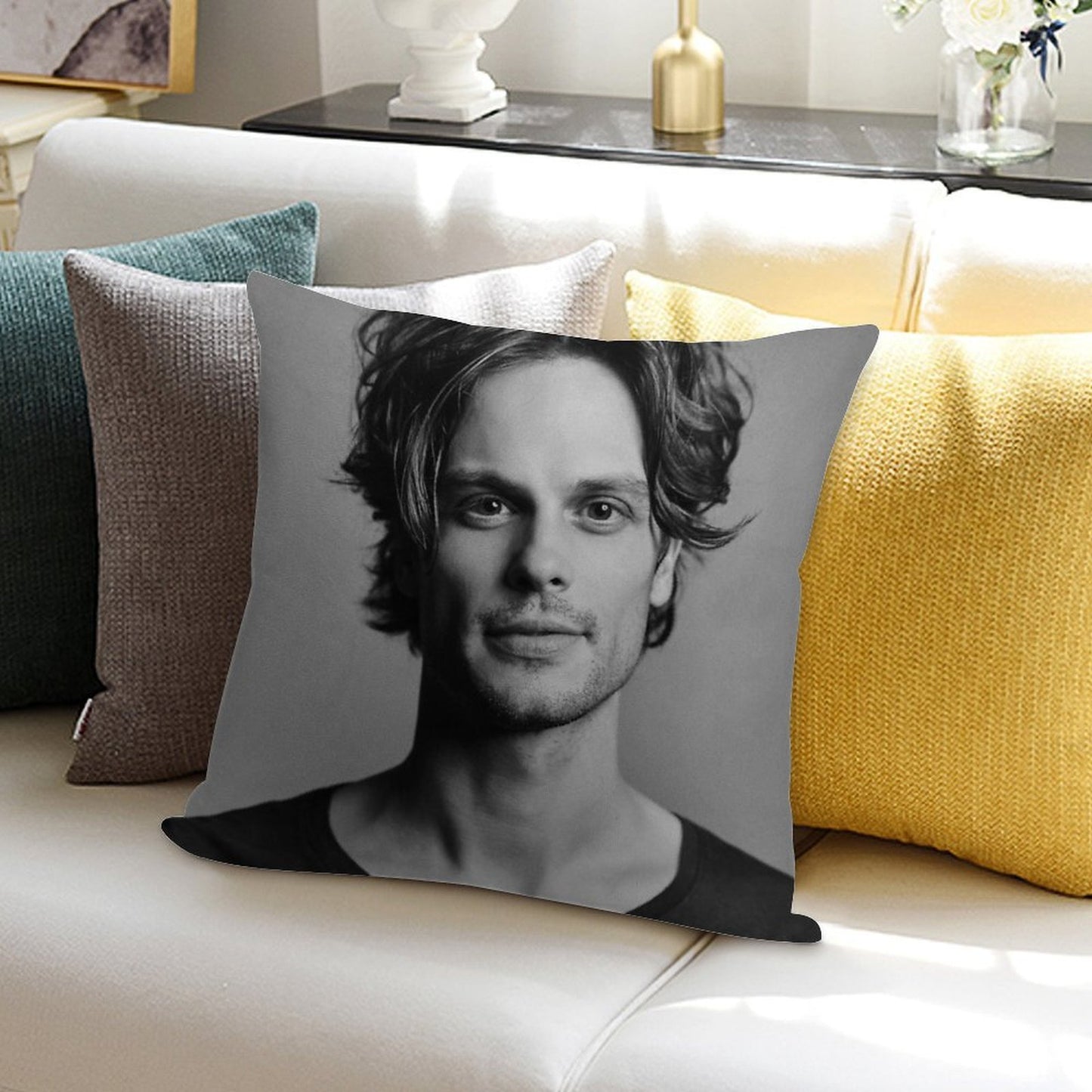 Matthew Gray Gubler Soft Style Accent Throw Pillow