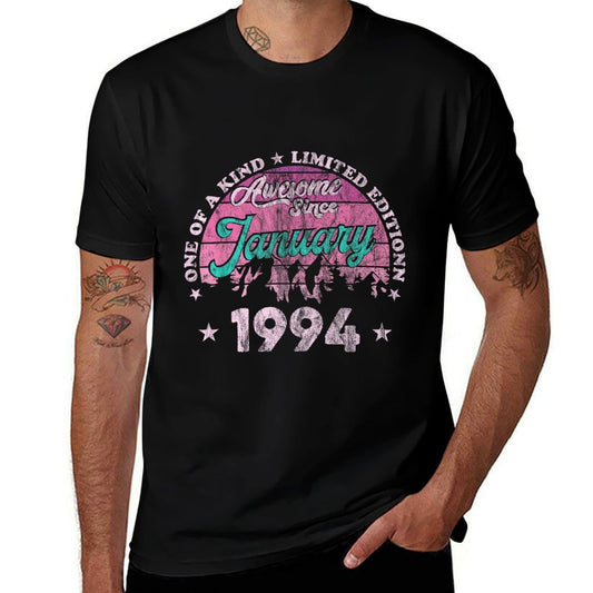30 Years Old Awesome Since January 1994 30th Birthday  Eco-friendly Material T-Shirt