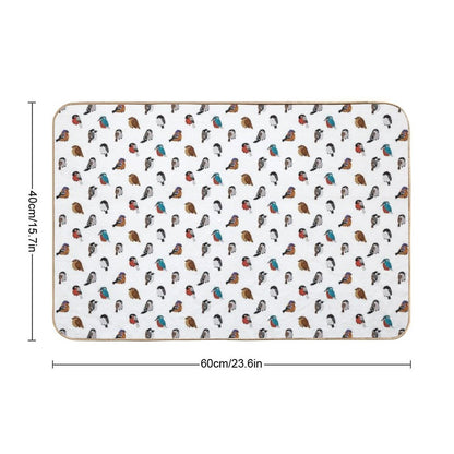 Beautifully Designed Bird Breed Images  Anti-Trip Bath Mat