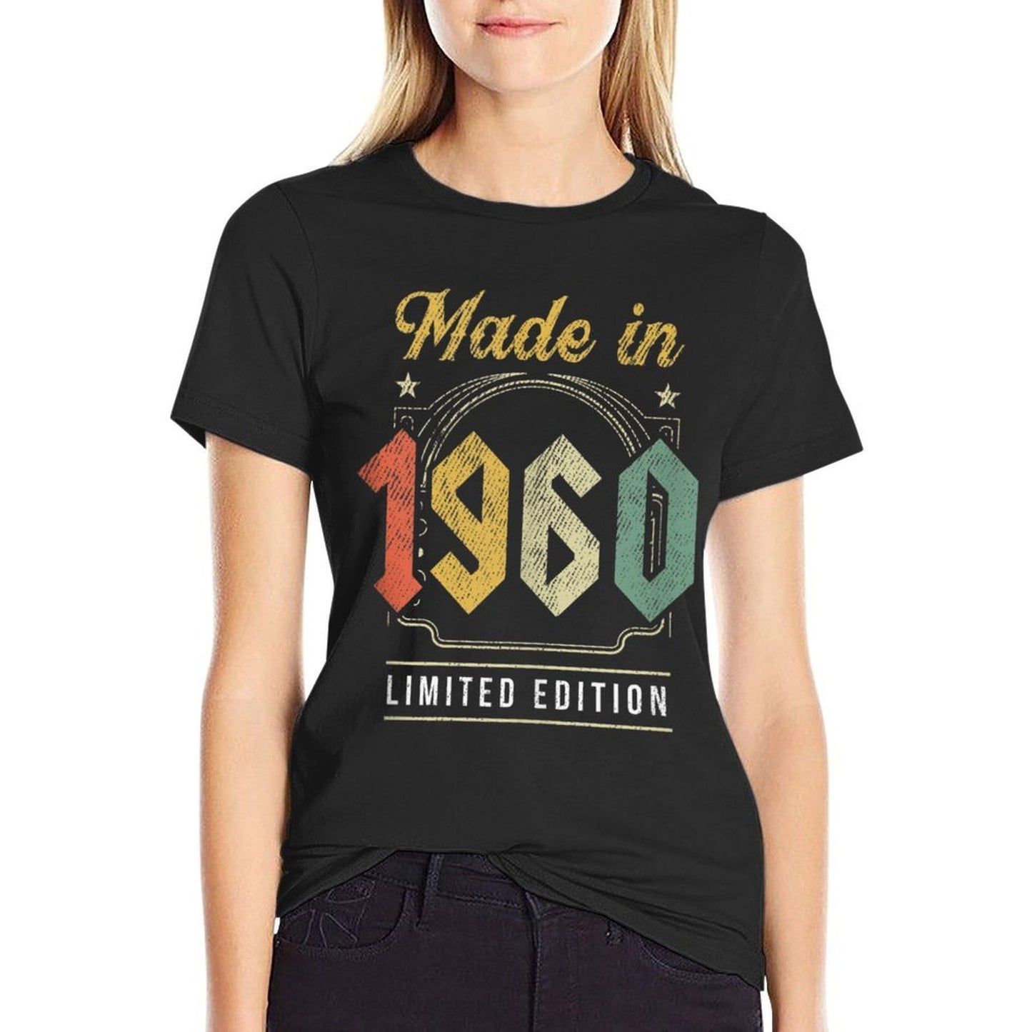 Made In August 1960 Bday Vintage 60Th Birthday  High-quality Stitching T-Shirt