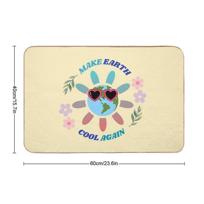 Make Earth Cool Again  Slip-Resistant Bath Mat