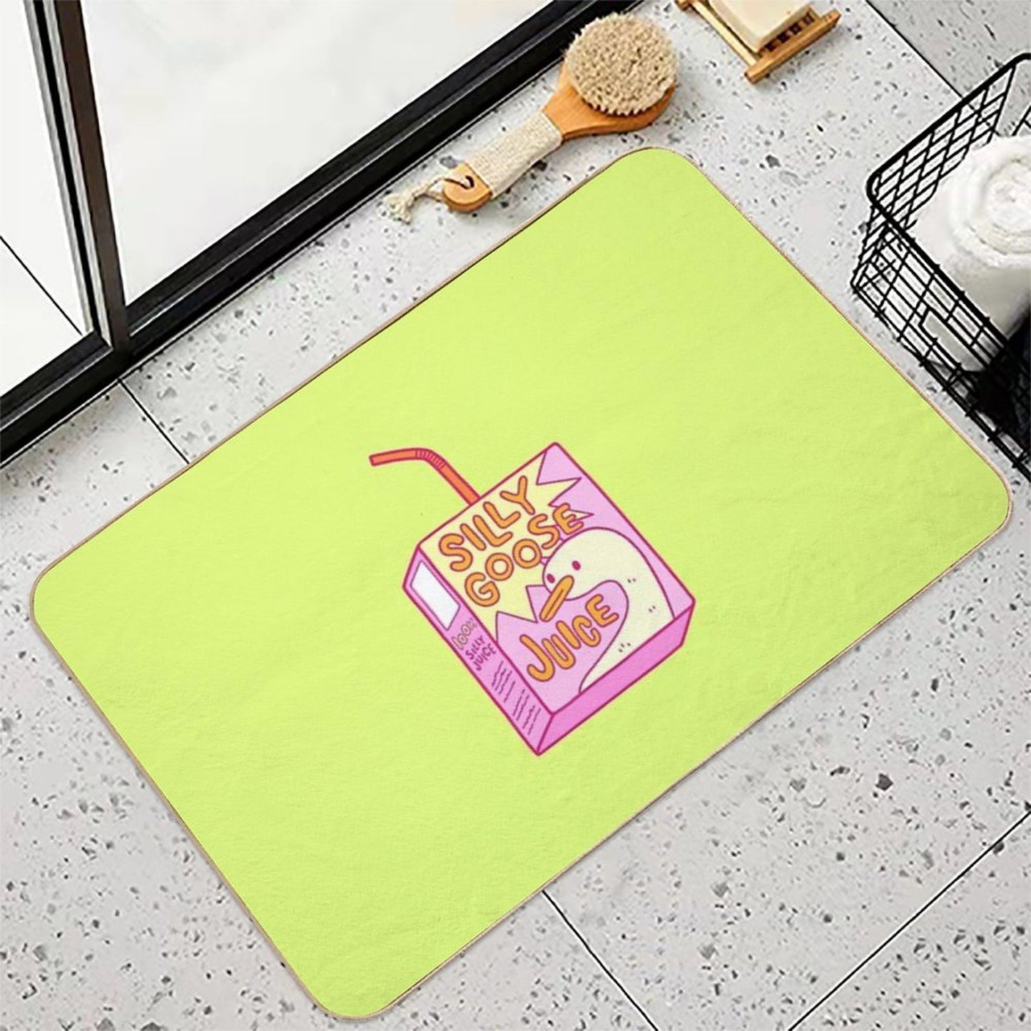 Silly Goose Juice  Non-Slip Bath Mat