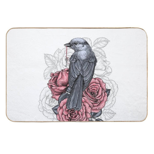 The Bird with The Silver Key  High-Traffic Bath Mat
