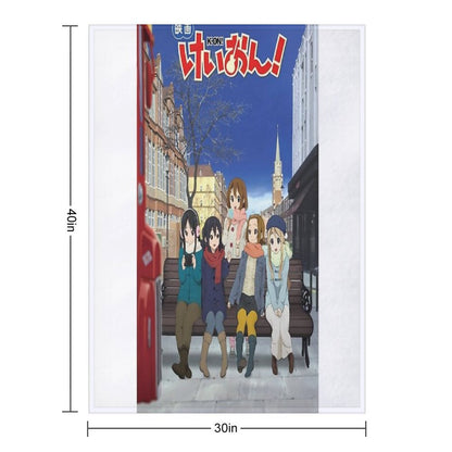 K-On! Movie Wrinkle-free Throw Blanket