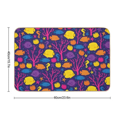 Coral Reef Crew  Rapid-Drying Bath Mat