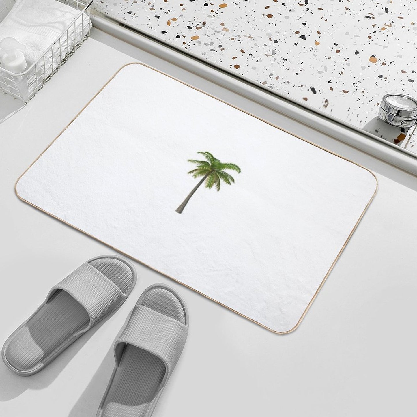 Classic Palm Tree  Absorbent Bath Mat