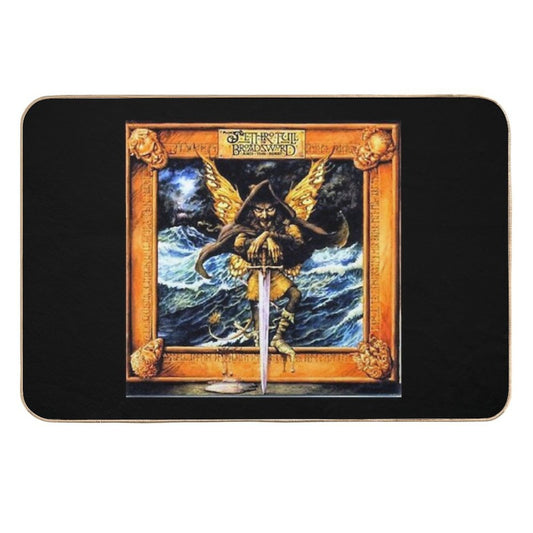 Tull Due Premium Jethro Band Performing Folk Music Rock Man Old Memorabilia Vintage  Repositionable Bath Mat
