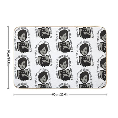 YOUR VICE IS A LOCKED ROOM AND ONLY I HAVE THE KEY  Repositionable Bath Mat