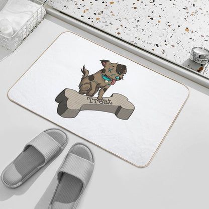 Voodoo Dog with Bone Durable Bath Mat