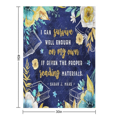 I Can Survive Machine-washable Throw Blanket