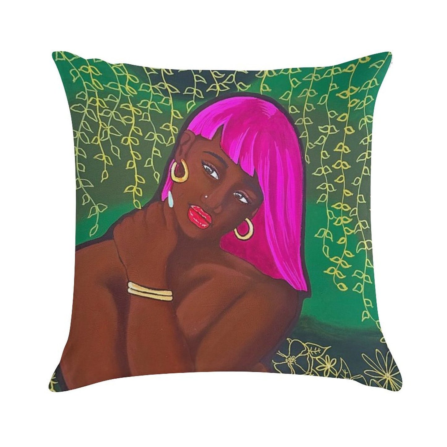 Empowered Woman Art Print Soft Gift Ready Throw Pillow