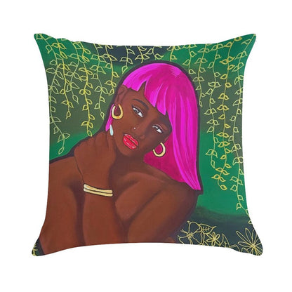 Empowered Woman Art Print Soft Gift Ready Throw Pillow