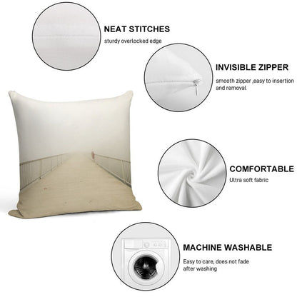 Nowhere Soft Fade-Resistant Throw Pillow