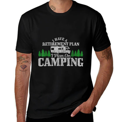 RV Camping Retirement Plan Funny Retired Camper Motorhome Comfortable T-Shirt