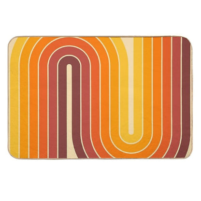 Retro Geometric Double Arch Design 522  Multi-Purpose Bath Mat