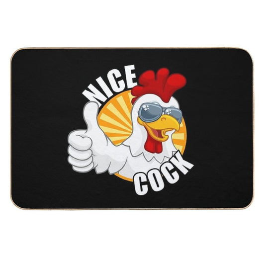Nice Cock  Slip-Resistant Bath Mat