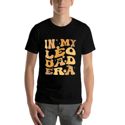 In My Leo Dad Era Groovy Leonberger Dog Owner  Wrinkle-resistant T-Shirt