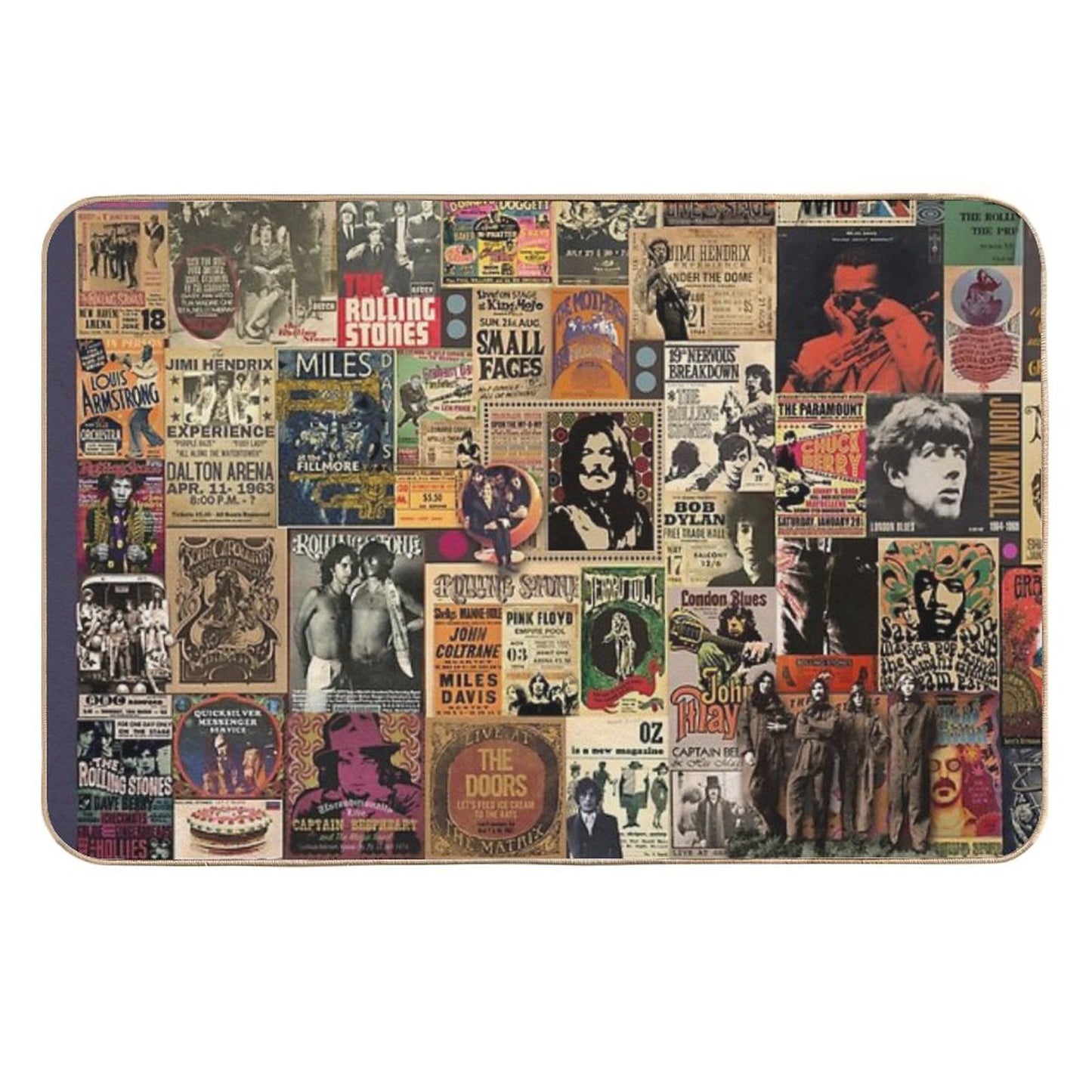 Rock N' Roll Stories  Toxin-Free Bath Mat