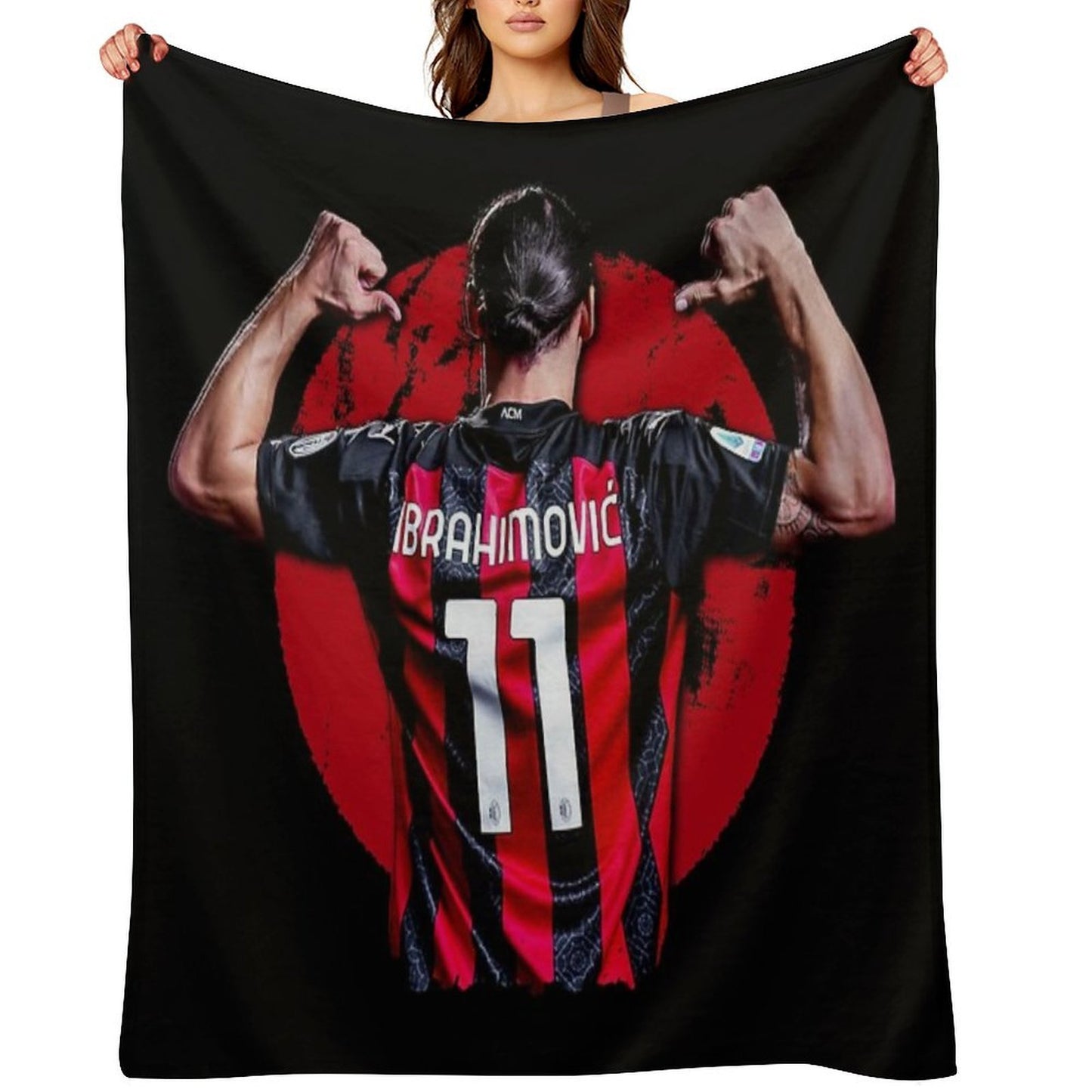 Zlatan Ibrahimovic Ac Milan Premium Throw Blanket