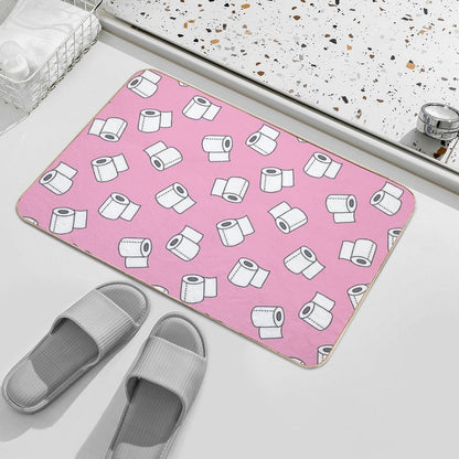Doodle Pattern. Toilet Paper  Long-Lasting Bath Mat