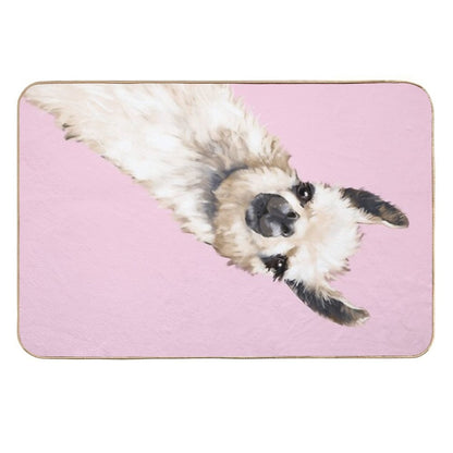 Sneaky Llama  Rapid-Drying Bath Mat