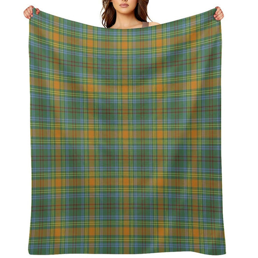 O'Brien Tartan  Irish Family And Ancestry Tartan Versatility Throw Blanket