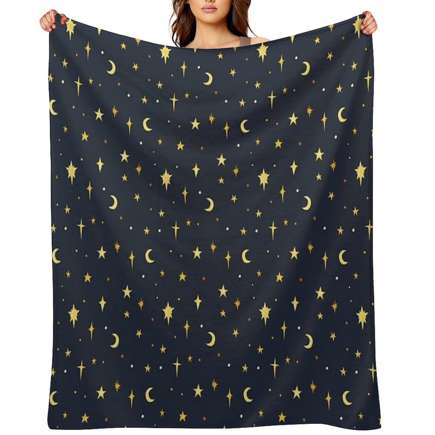 Starry Sky Pattern Multi-functional Throw Blanket