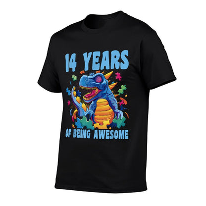 Happy 14 Birthday 14 Year Old Autistic Autism 14th Birthday  Durable T-Shirt