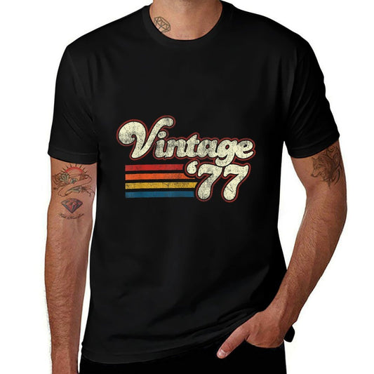 Vintage 1977 46 Birthday  Relaxed-fit T-Shirt