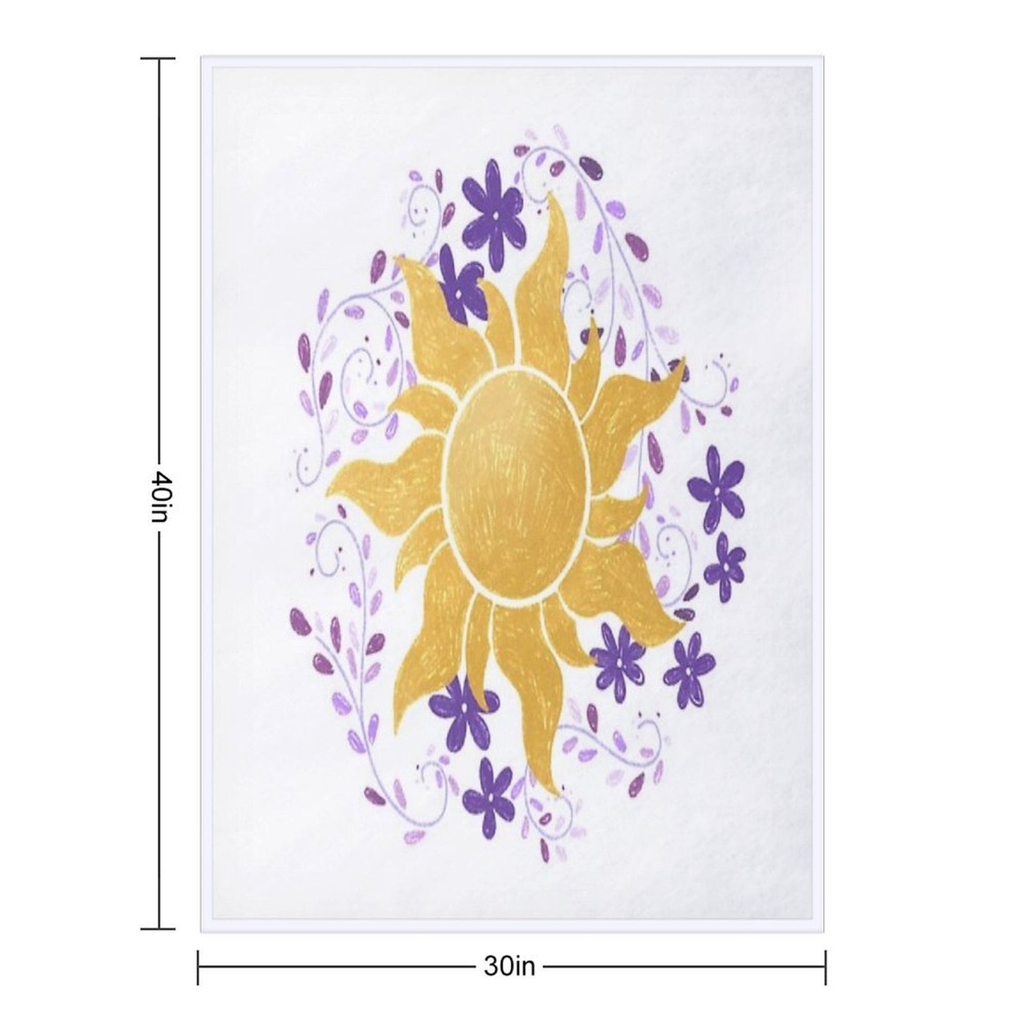 Sun Princess Compact Throw Blanket