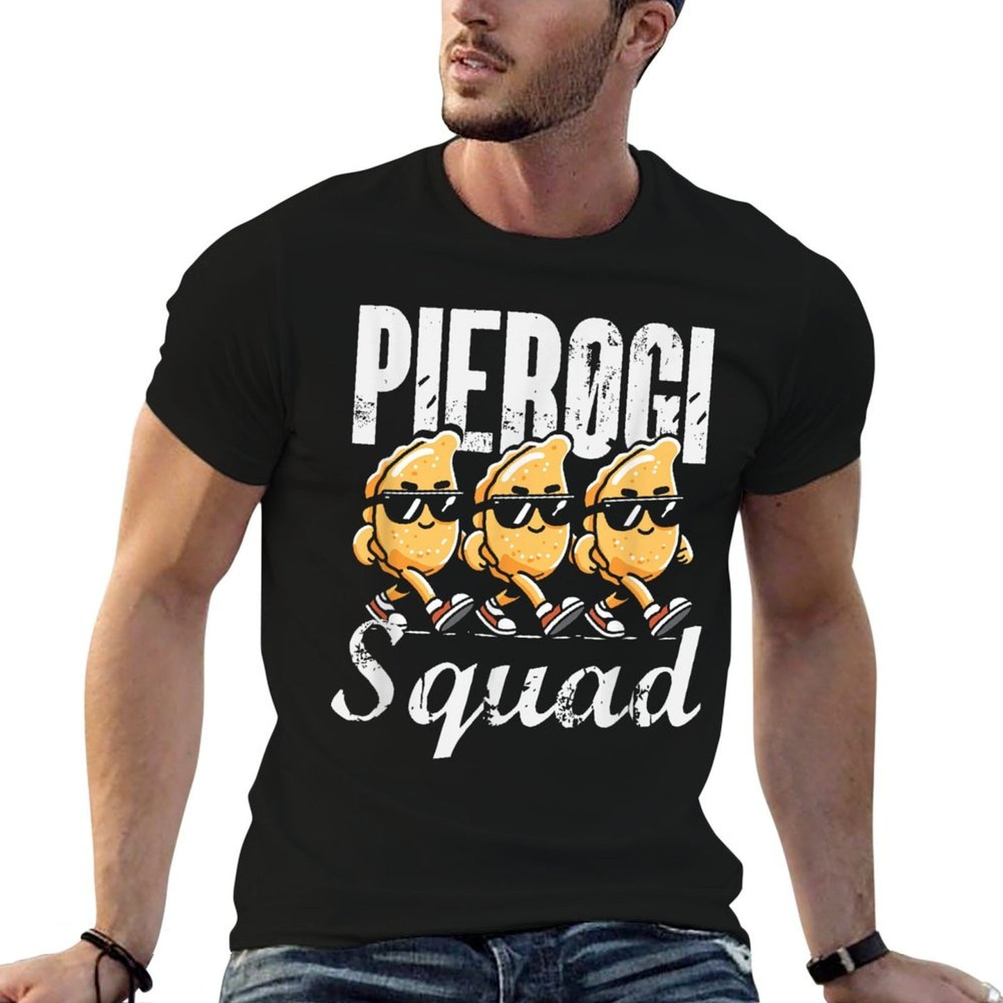 Pierogi Squad Funny Polish American Christmas Poland Pierogi  Summer-ready Fabric T-Shirt