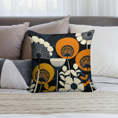 Floral Pattern, Finland Soft Easy Maintenance Throw Pillow