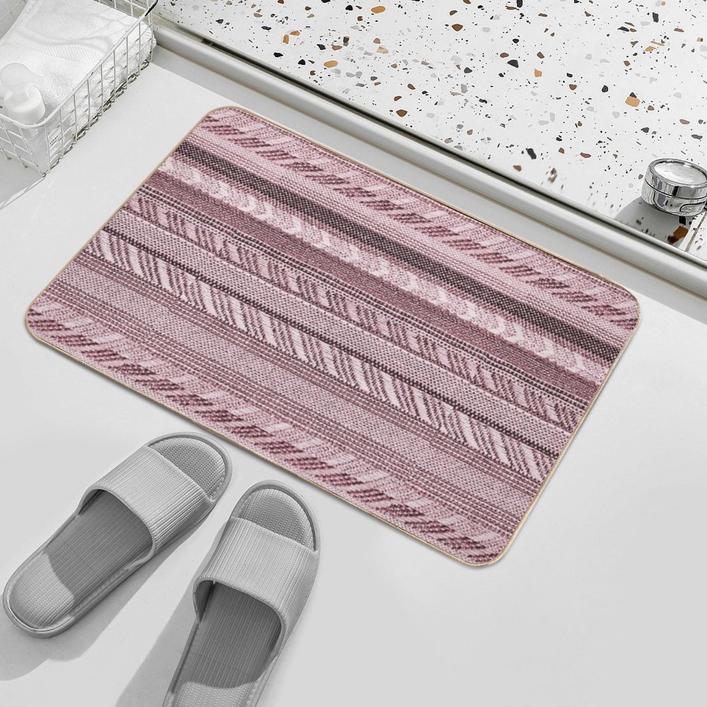 Mondo - Boho Stripe -  Non-Slip Bath Mat