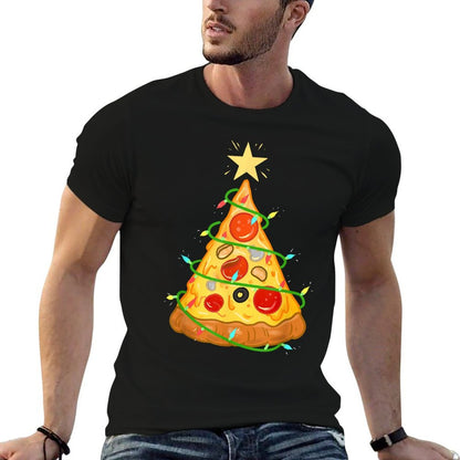 Pizza Christmas Tree Pizza Lover Gift  Moisture-wicking T-Shirt
