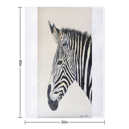 Zebra Eco-conscious Throw Blanket